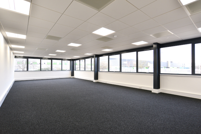 suspended ceiling empty office